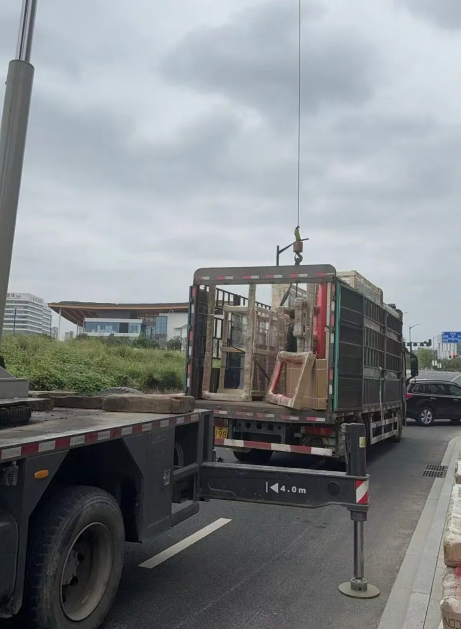 Aluminium products packaged for delivery
